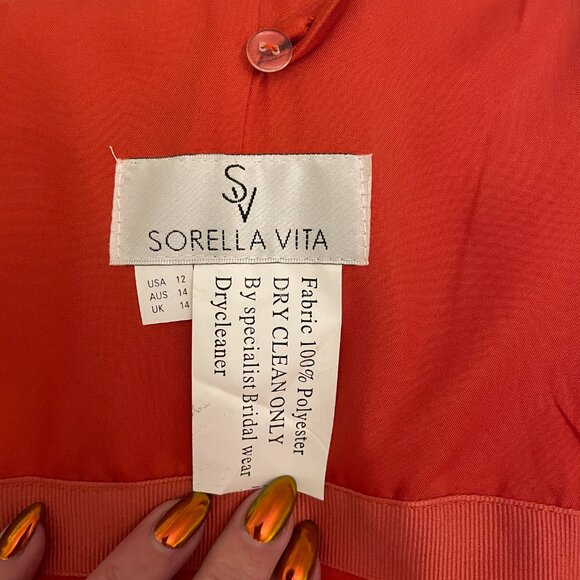 Size 12 Sorella Vita Bridesmaid Dress in Burnt Sienna - Picture 4 of 7